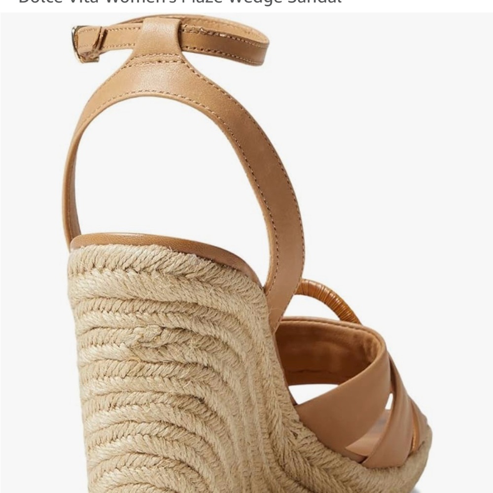 Dolce Vita Women's Tan Wedge Sandals - Picture 2 of 3